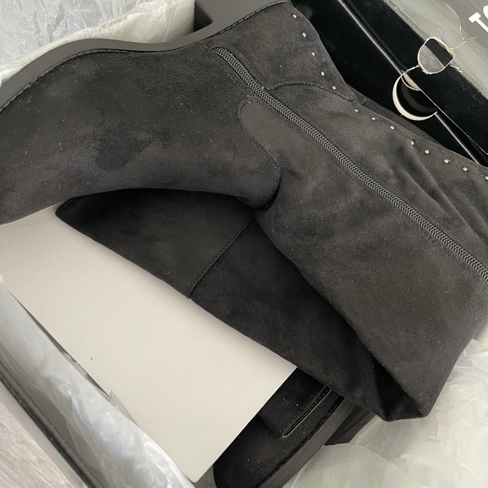 Torrid Studded Faux Sued Boots